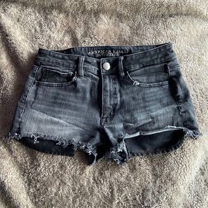Black American Eagle Denim Shorts 🖤